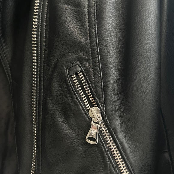 Leather Jacket XS - Massimo Dutti - Picture 3 of 11